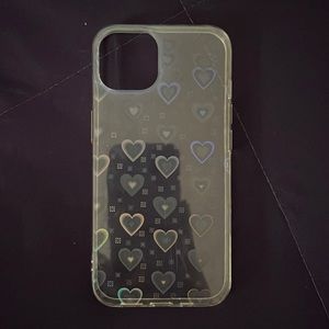 Holographic Hearts IPhone 13 Phone Case